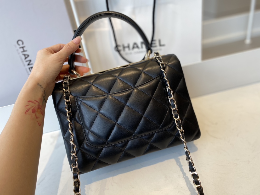 Ch@nel Trendy CC-Champagne Gold-25*17*12CM