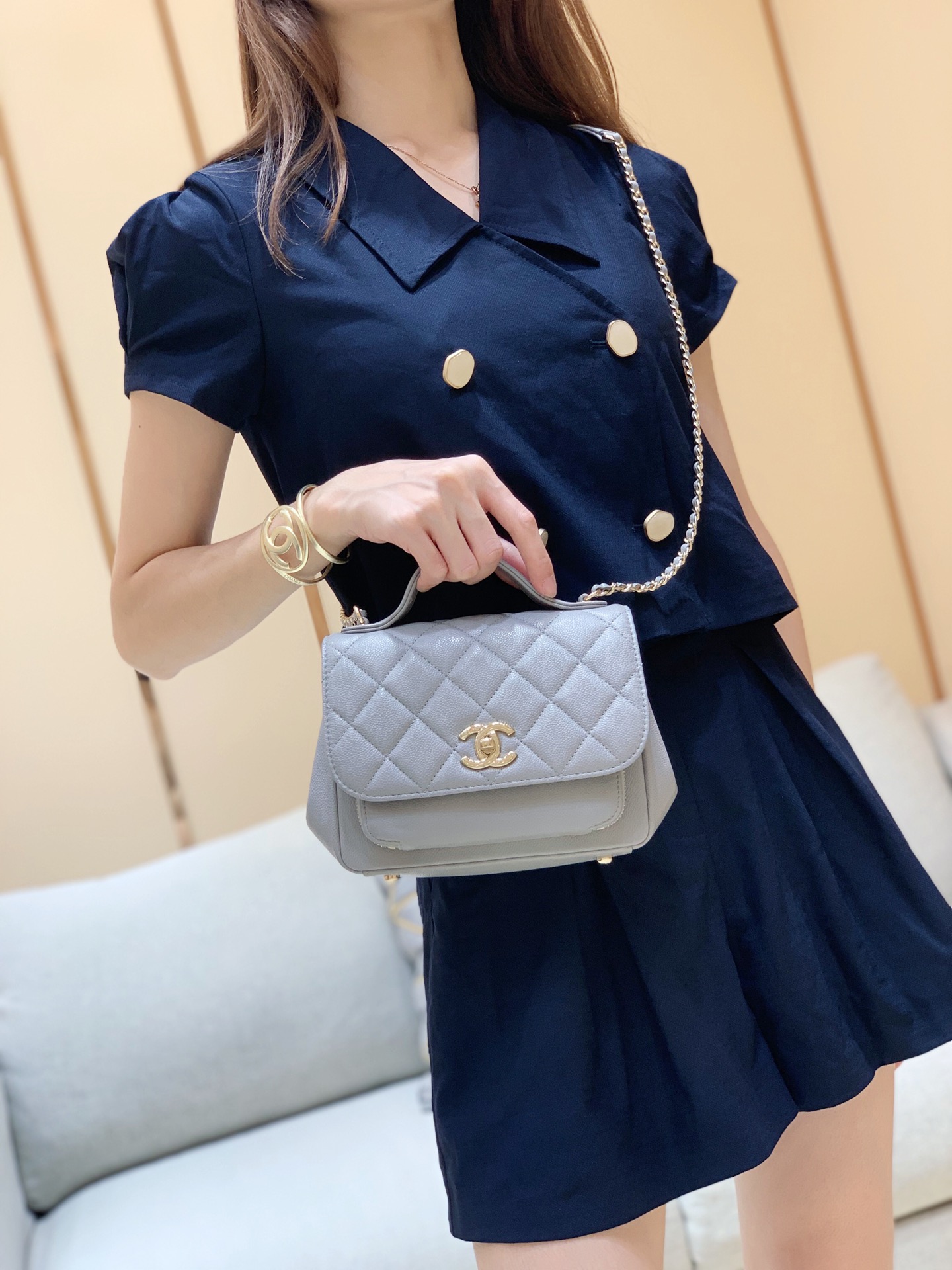 Ch@nel Flap Bag-25x21x7CM