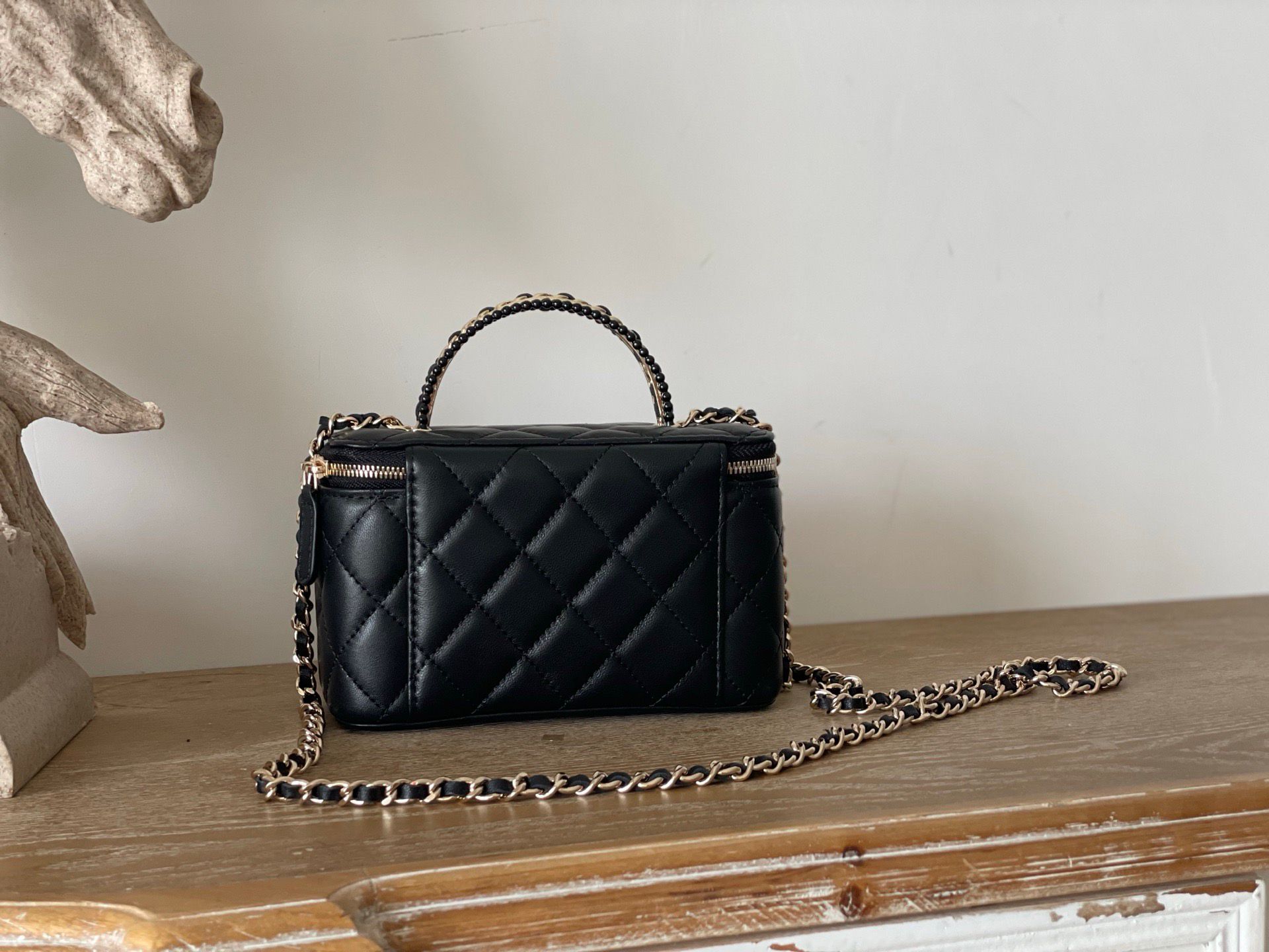 Ch@nel Cosmetic Bag-Caviar-BAG-2365324