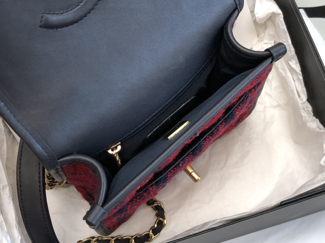 Ch@nel Flap Bag-17*20.5*6CM