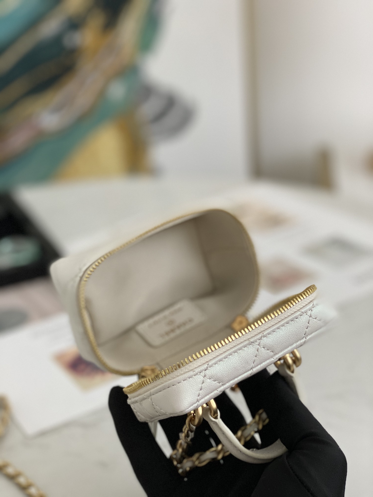 Ch@nel Vanity Bag-11.5x12x7CM