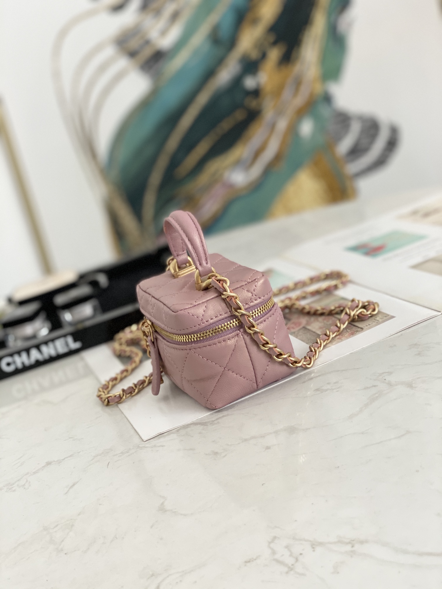 Ch@nel Vanity Bag-11.5x12x7CM