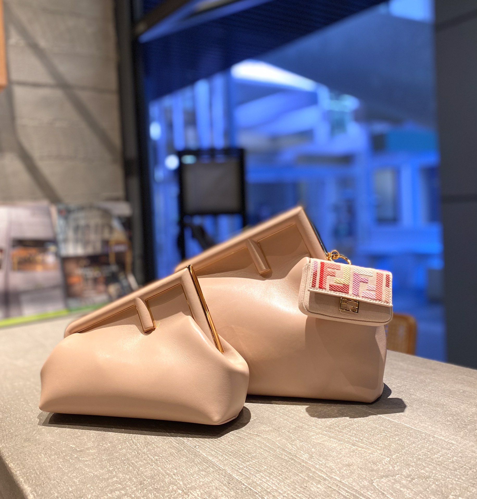 F**di first bag-26*18*9.5/32.5*23.5*15cm