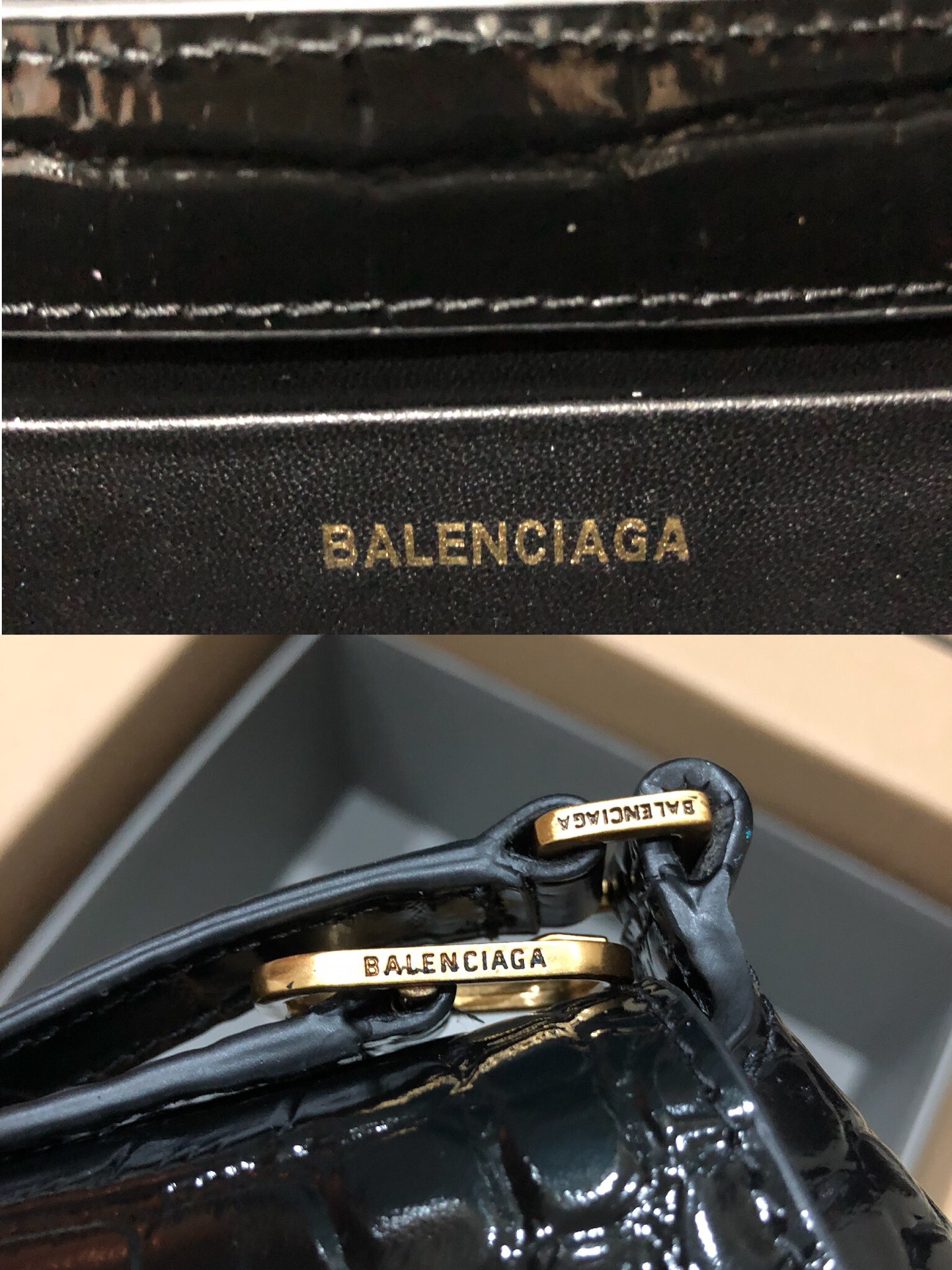 Balenciag XX Flap Bag Crocodile Embossed-27*4.8*15.5CM