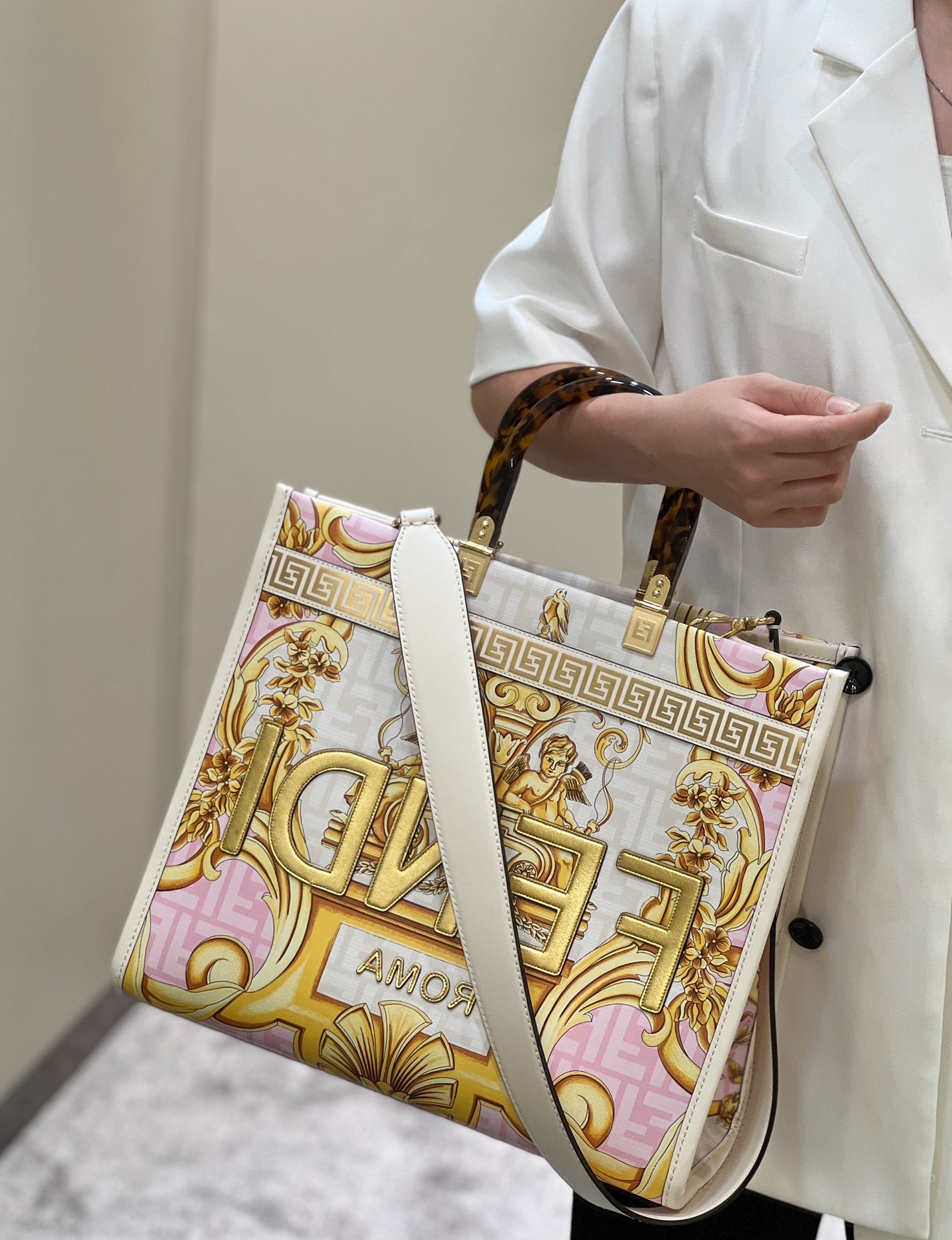 F**di & versace tote-36*17*31cm