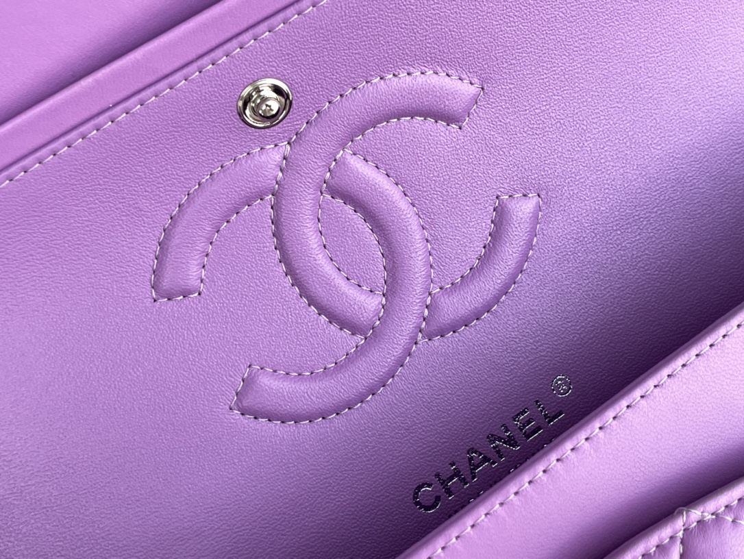 Ch@nel Flap Bag-Lambskin Leather-25CM