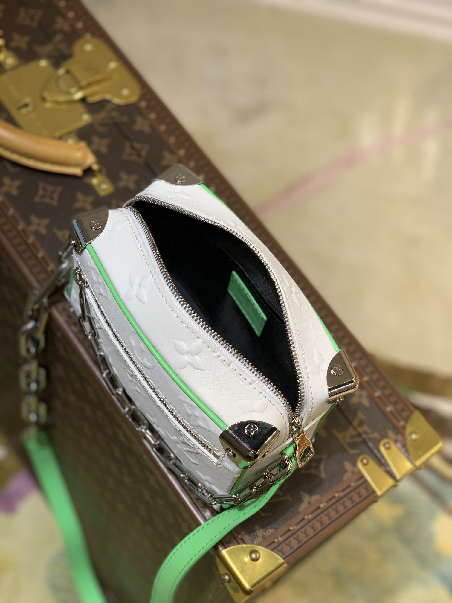 l0*is V*t0n mini soft trunk m80033-18.5 x13x8cm