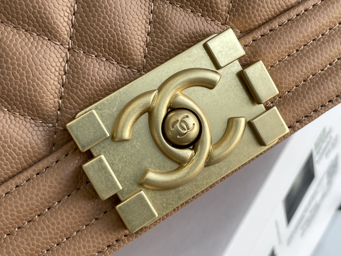 Ch@nel Boy Bag-Gravy-20CM