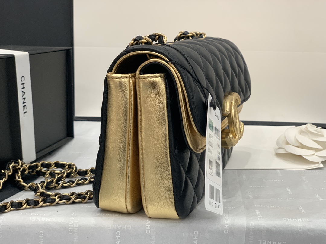 Ch@nel Flap Bag-22X7X13CM