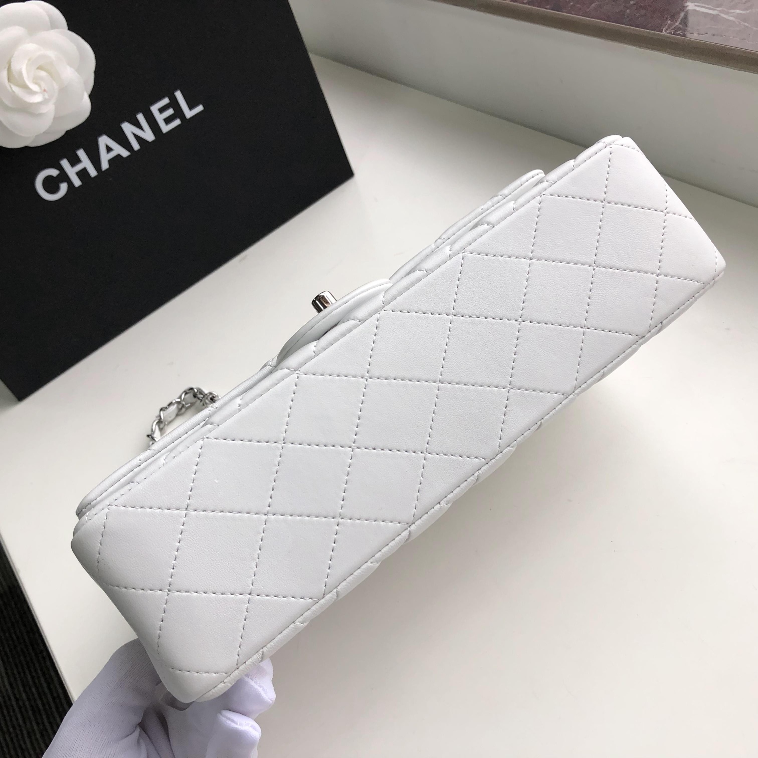 Ch@nel Flap Bag-Lambskin-25CM