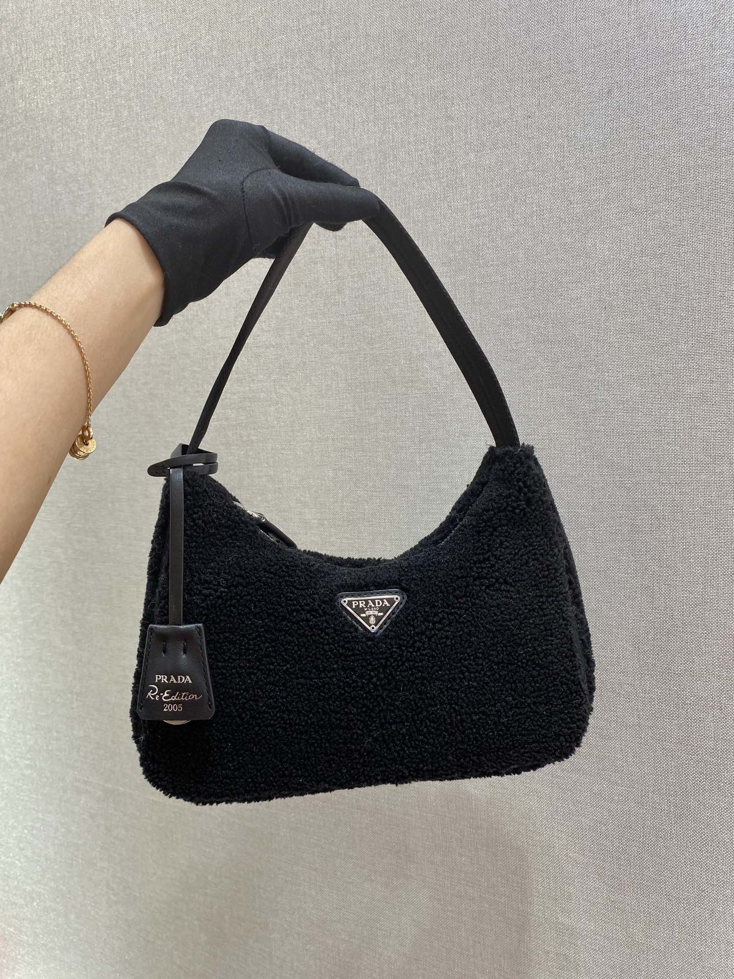 Pra*a nylon ne515 hobo bag-23*14*5cm