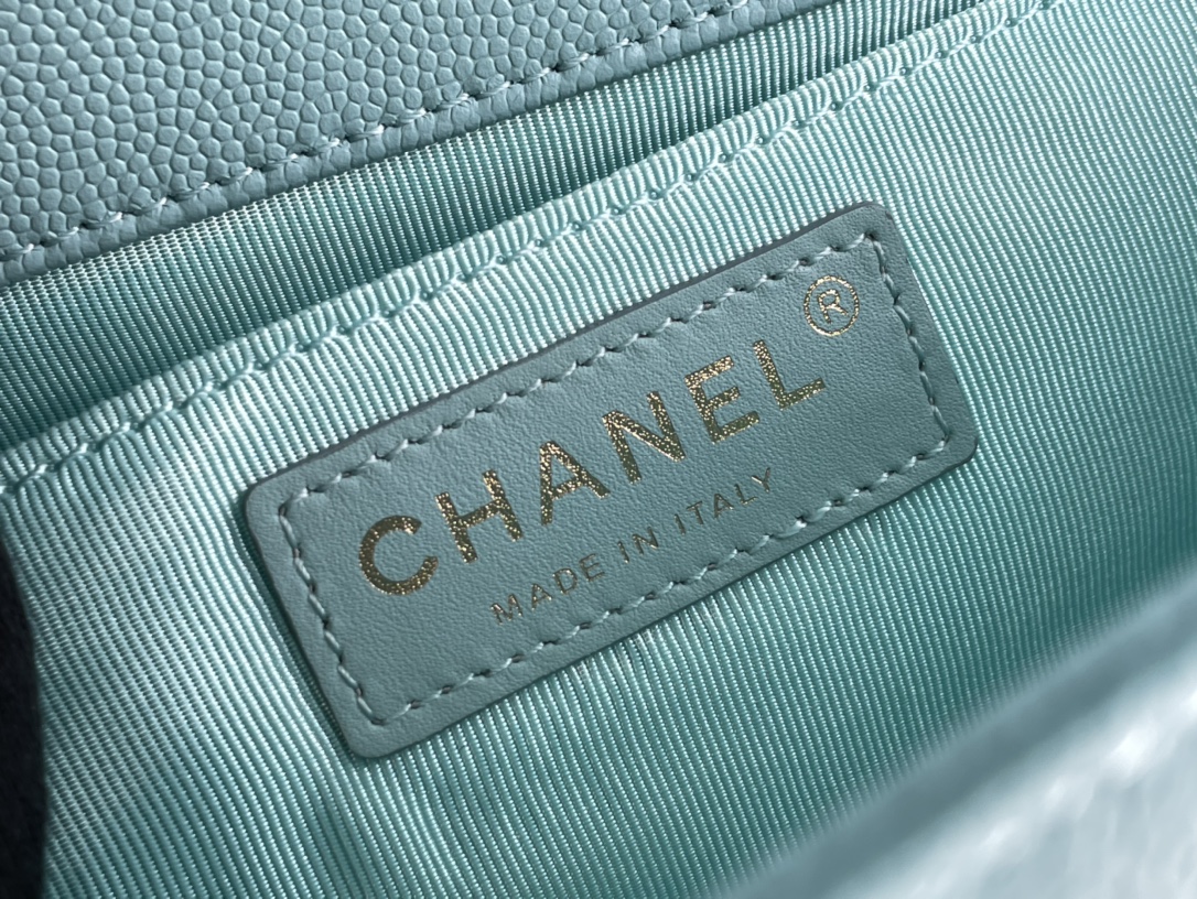 Ch@nel Boy Bag-Caviar-25CM