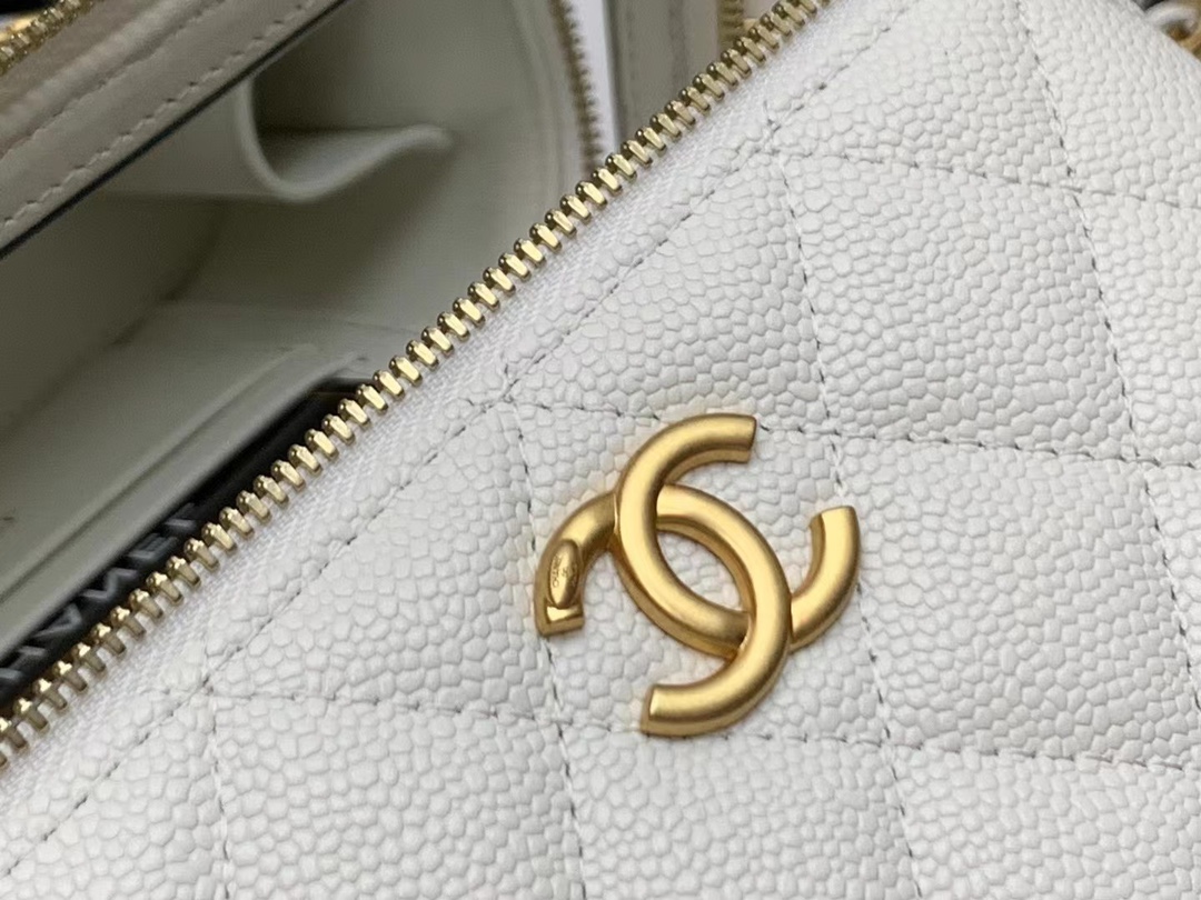 Ch@nel Cosmetic Bag-Caviar-18CM