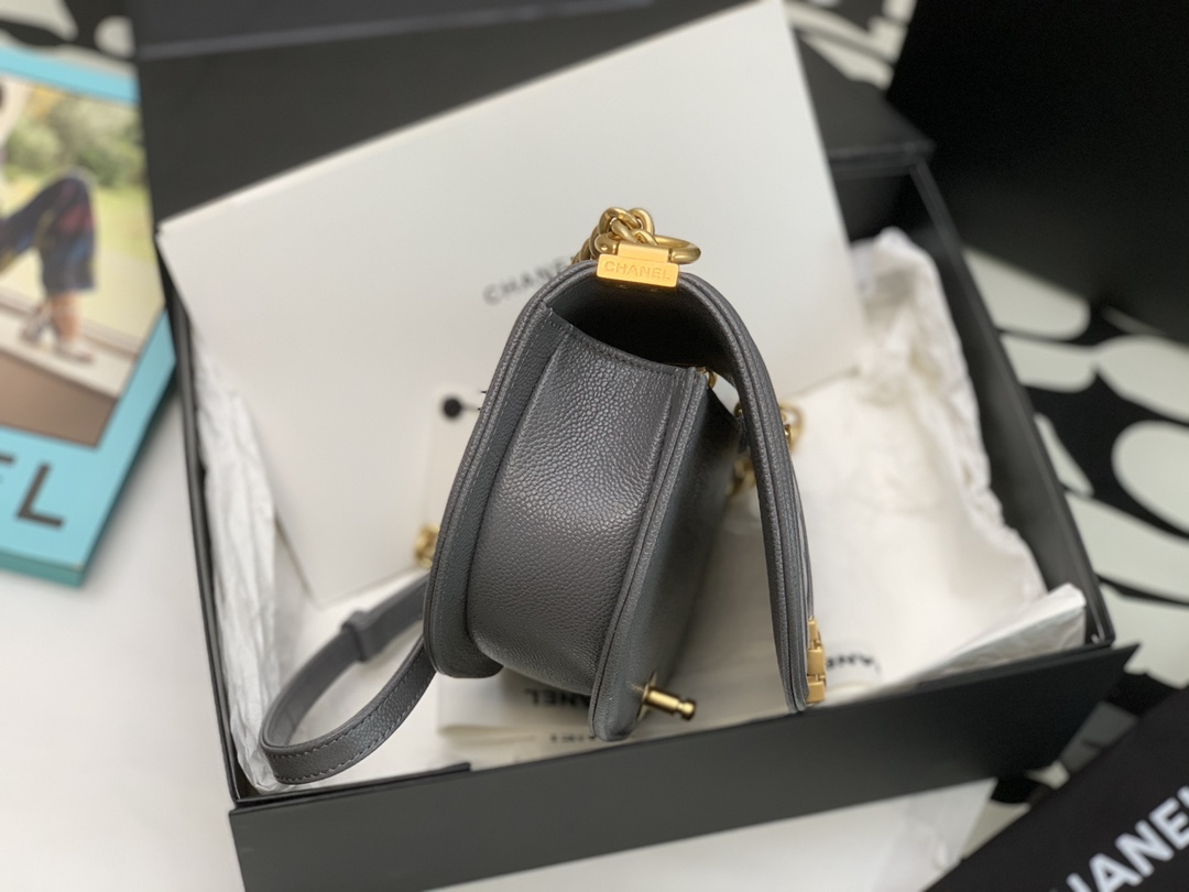 Ch@nel Boy Bag-18*12.5*6CM