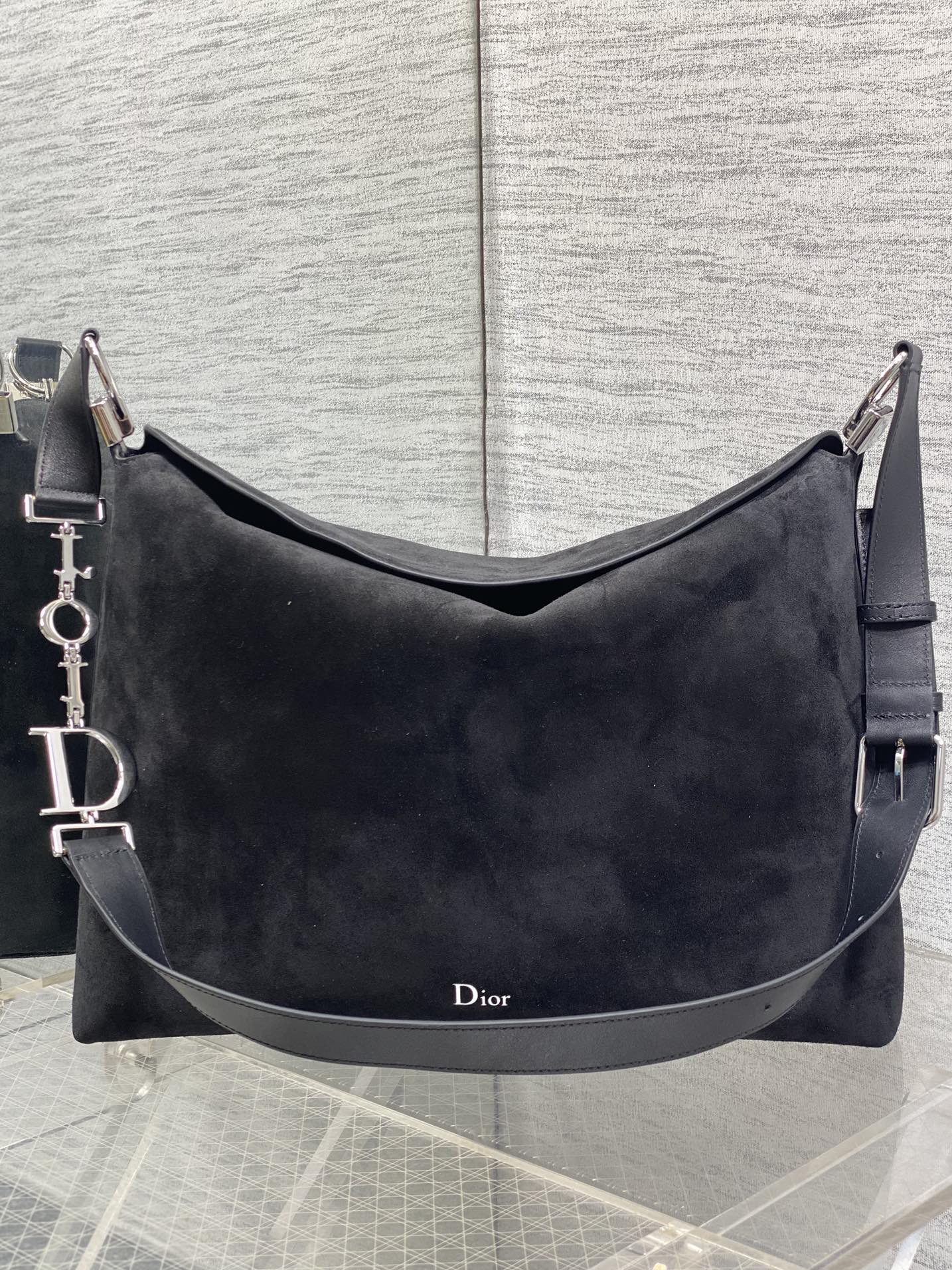 Diro 2026ss Chrustian Hobo Bag(Silver)-28*24*8CM/33*27*9CM/39*29*11CM