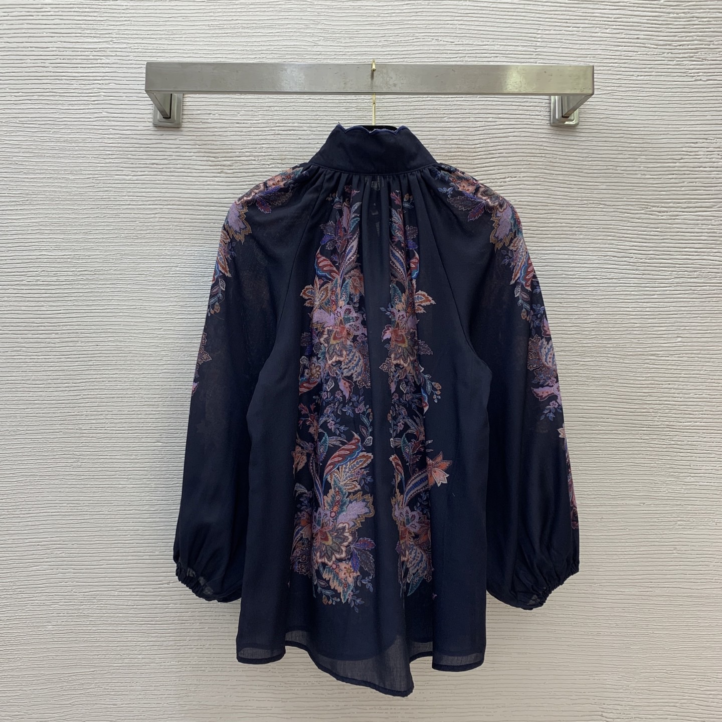 Zimmermann Floral Print Cotton-Linen Blouse & Pleated Pants Set