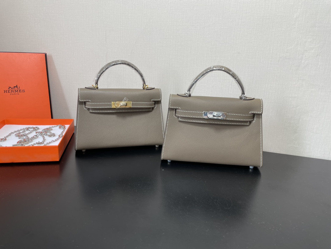 H**mes kelly-gold&silver hardware-19cm