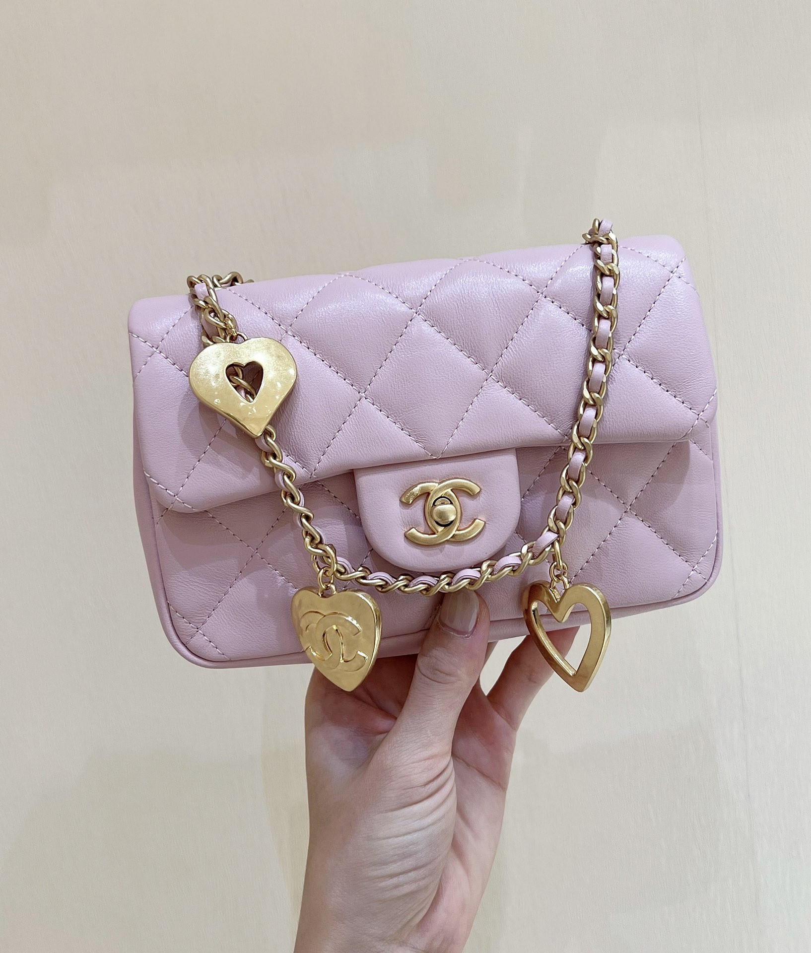 Ch@nel Flap Bag-12*19*7CM