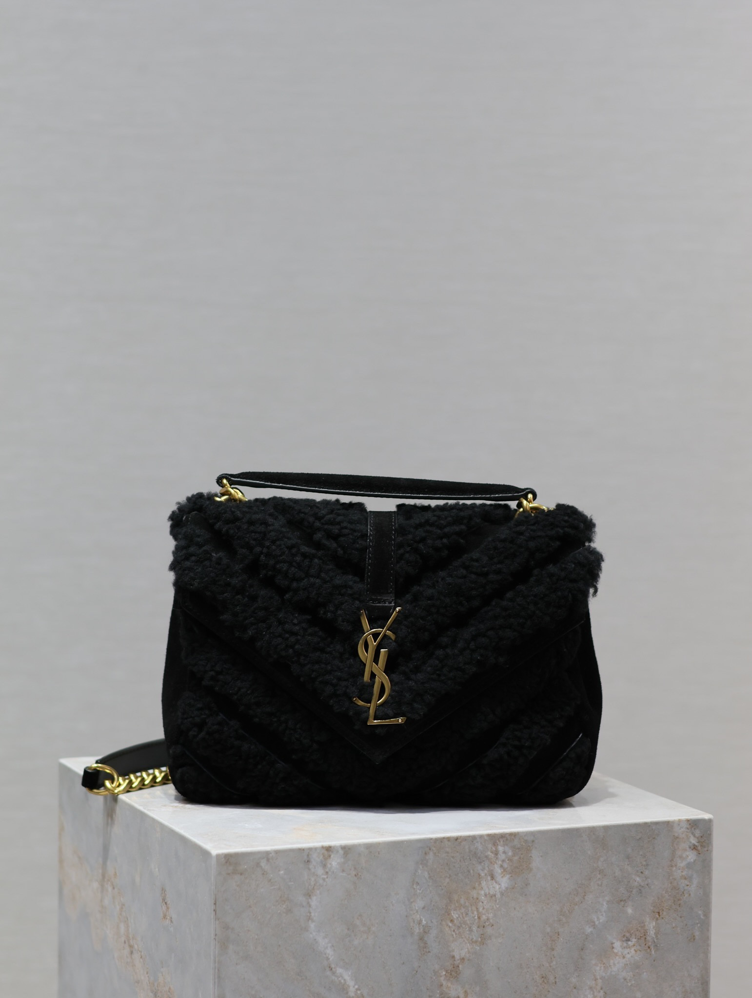 YS L Monogram College Bag-24*17*7CM