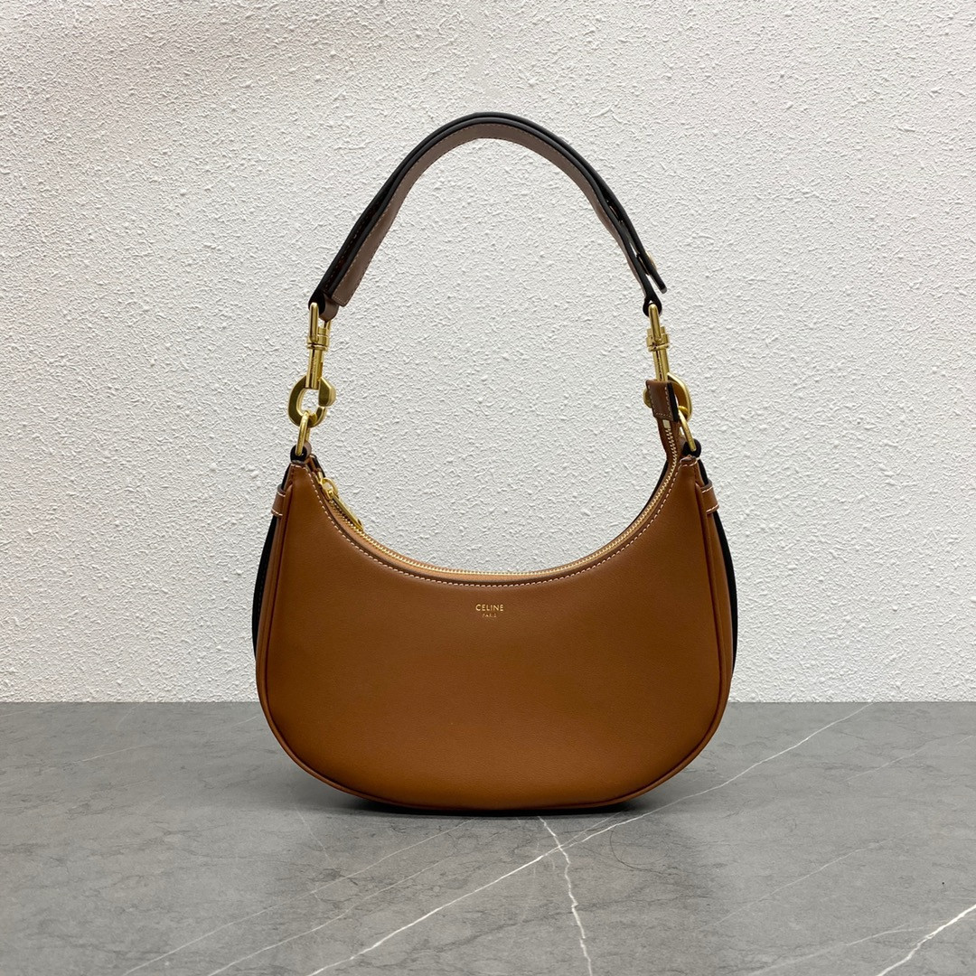 Ce**e brown leather ava hobo-24×13×7cm