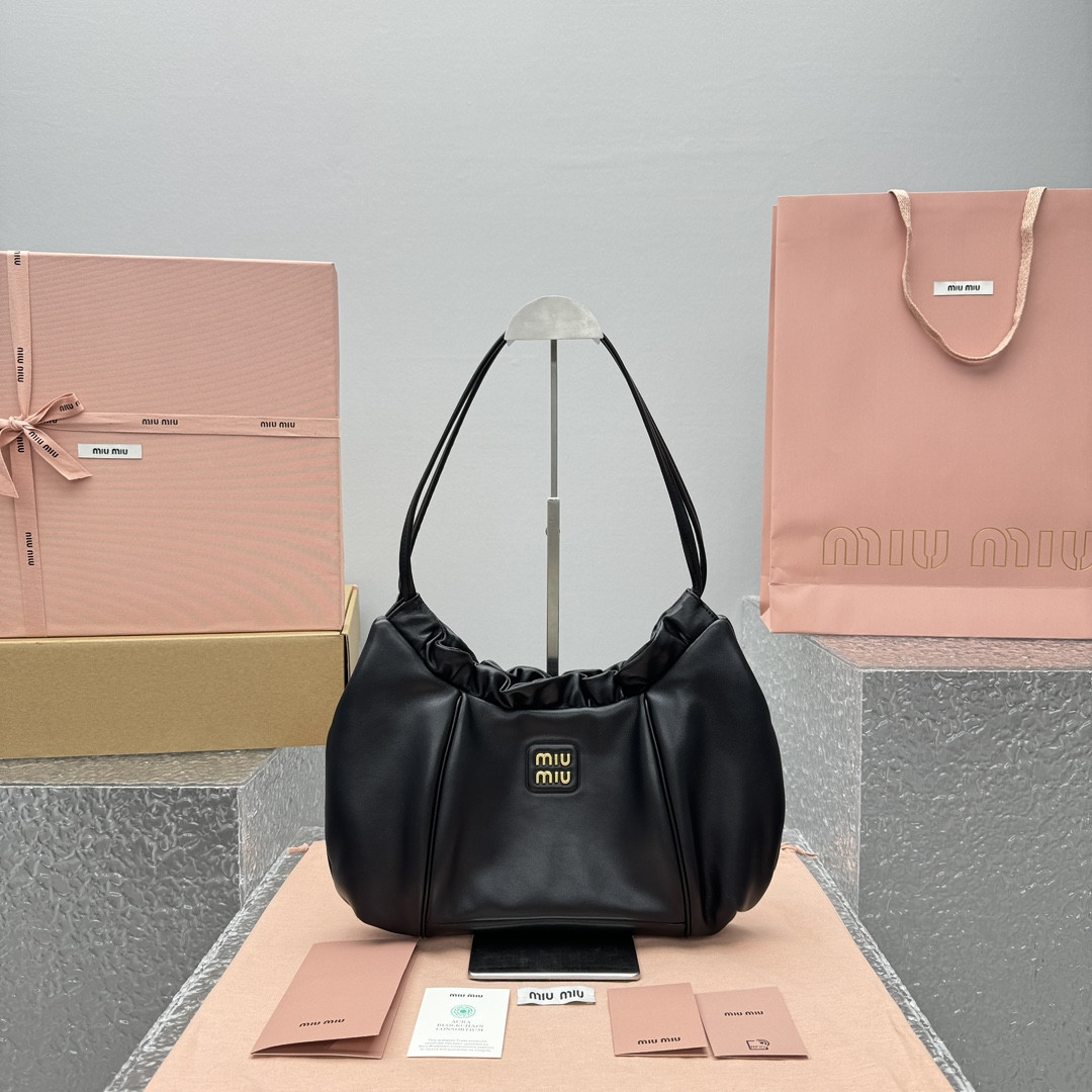 M*um*u wrinkle dumpling bag-38*19*7cm