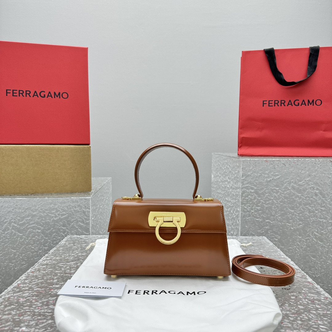 Ferragamo Top-handle Bag-21*13*8.5CM