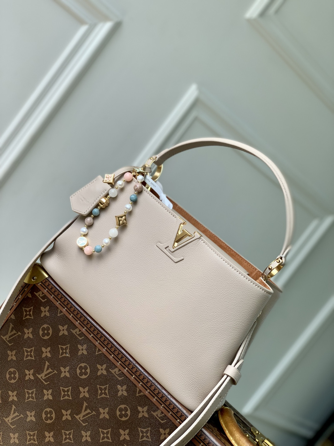 l0vis Vvtt0n capucines souple handlebag-24 x 12 x 33cm