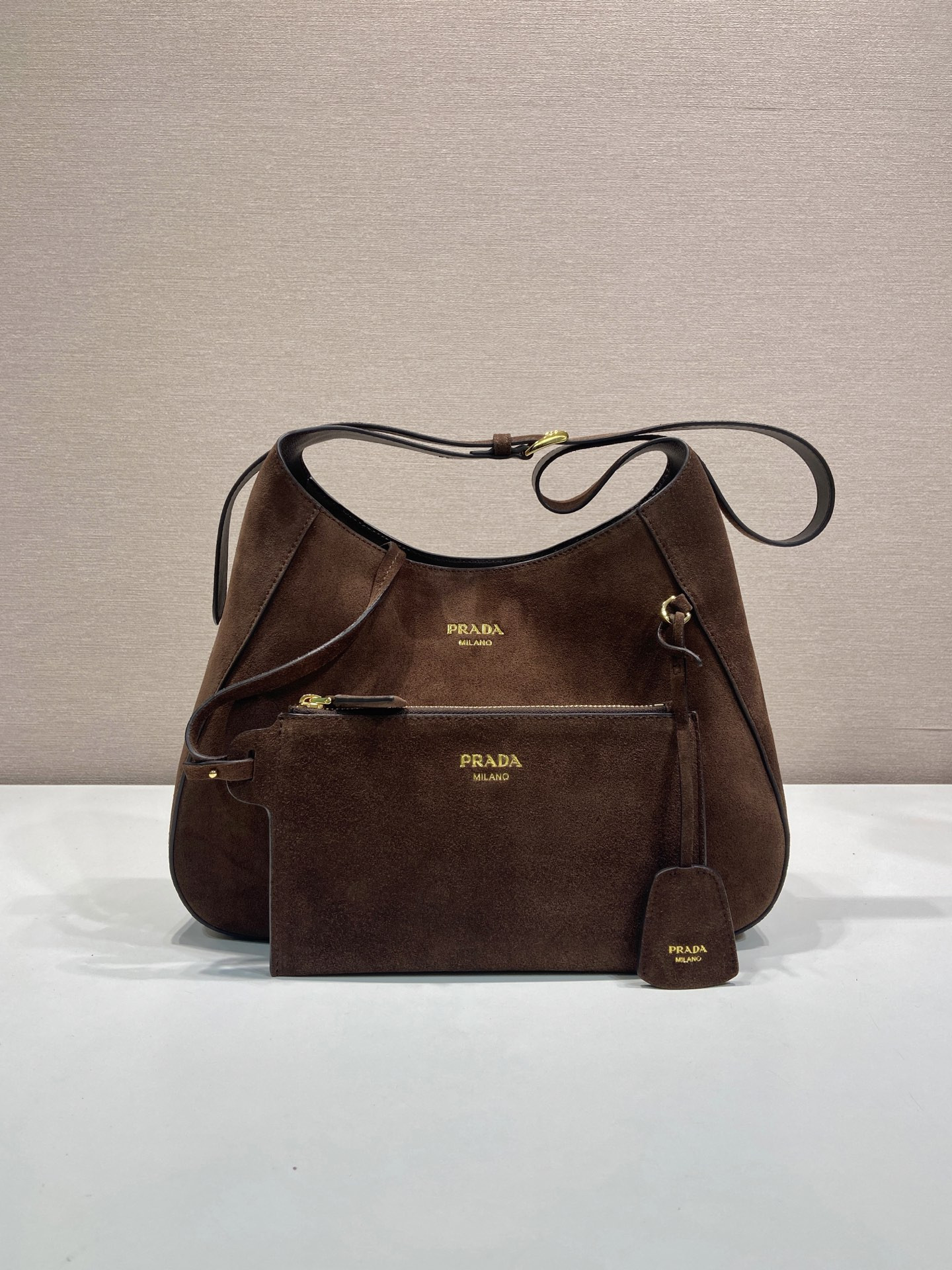 Pra*a Cleo Handbags-1BC300-33*22*8CM