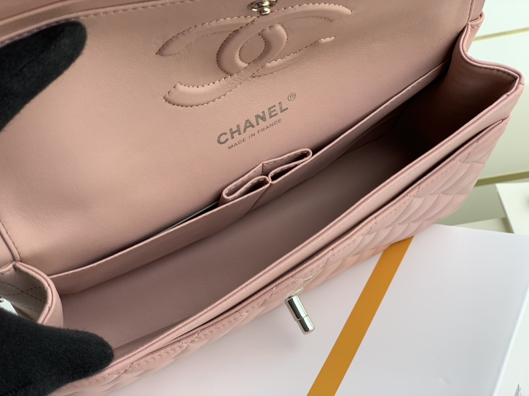 Ch@nel Flap Bag-Lambskin-25CM