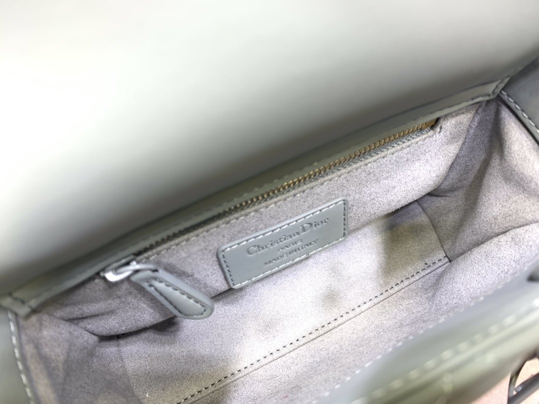 lady D*or with lambskin-17*15*8cm