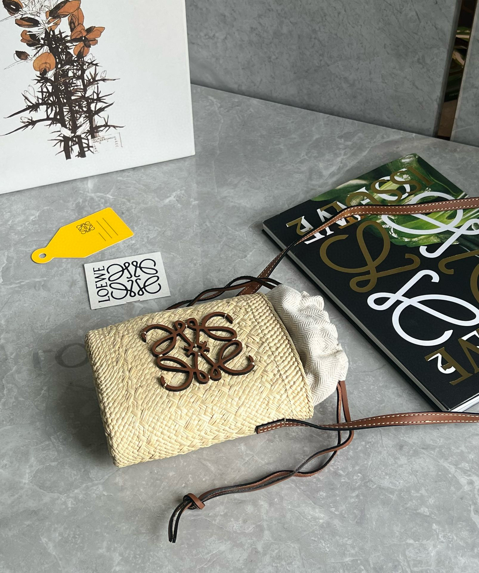 Lowee Anagram Basket Bag-22X14X6CM