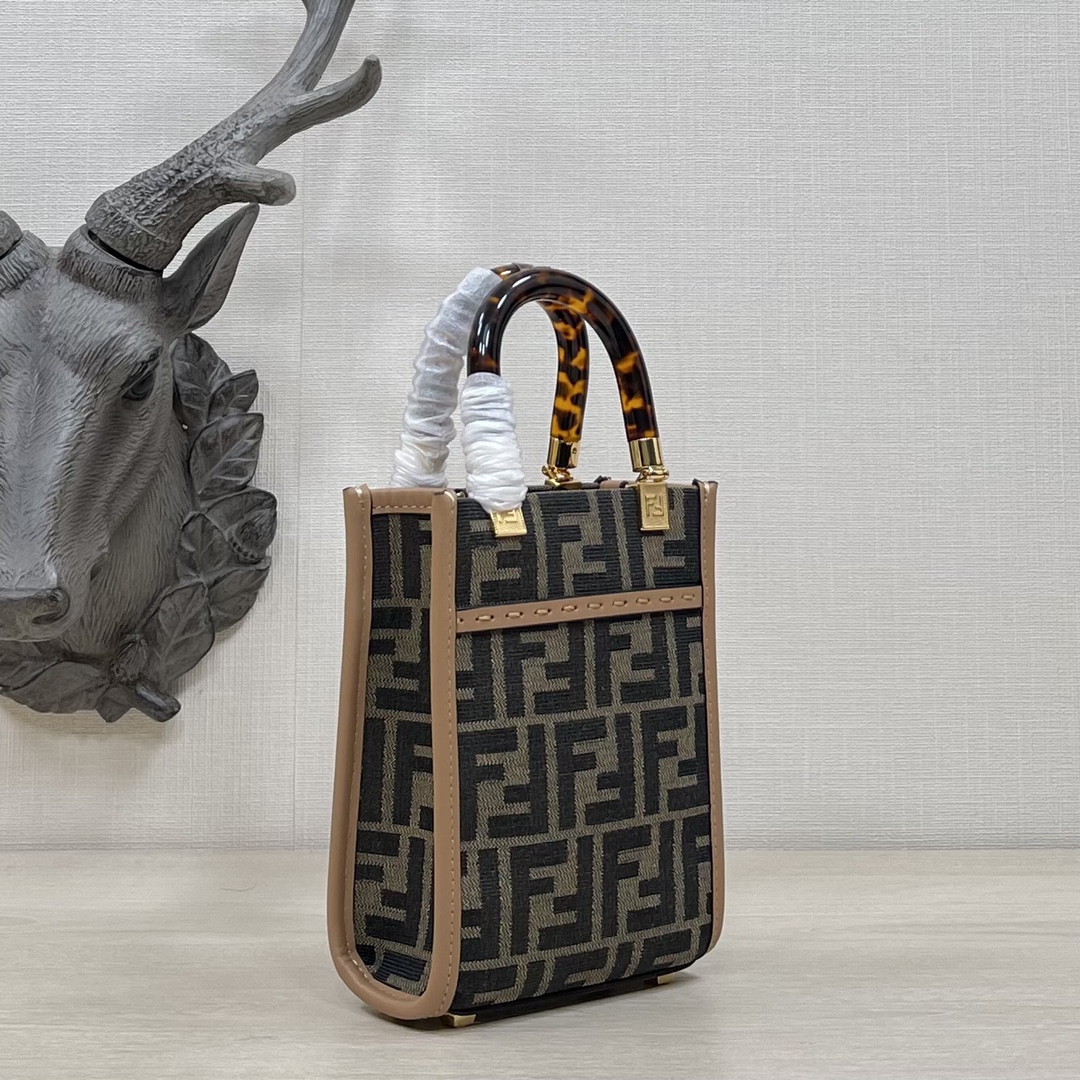 F**di sunshine mini tote -13x6.5x18cm