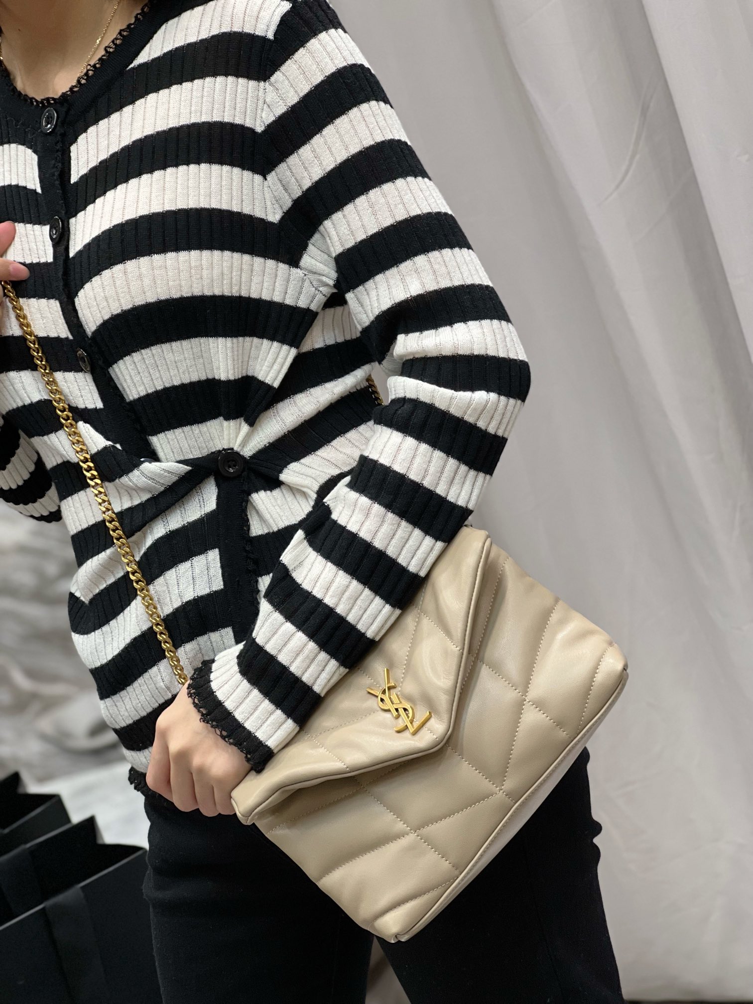 Y*L loulou puffer-lambskin leather