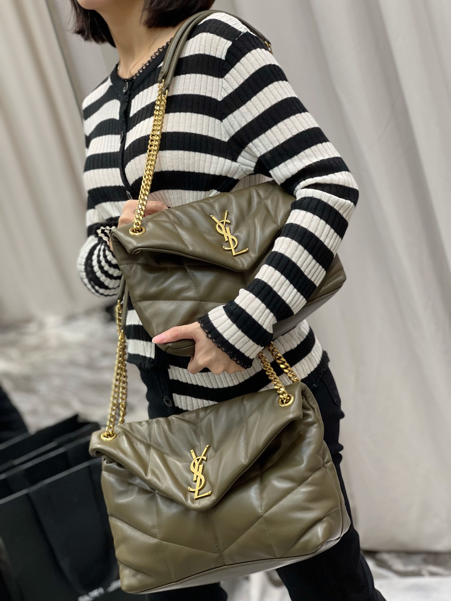 Y*L loulou puffer-lambskin leather