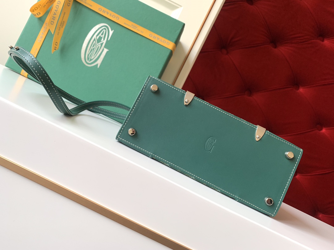 Go*ard coated canvas and leather saigon top handle bag-21cm