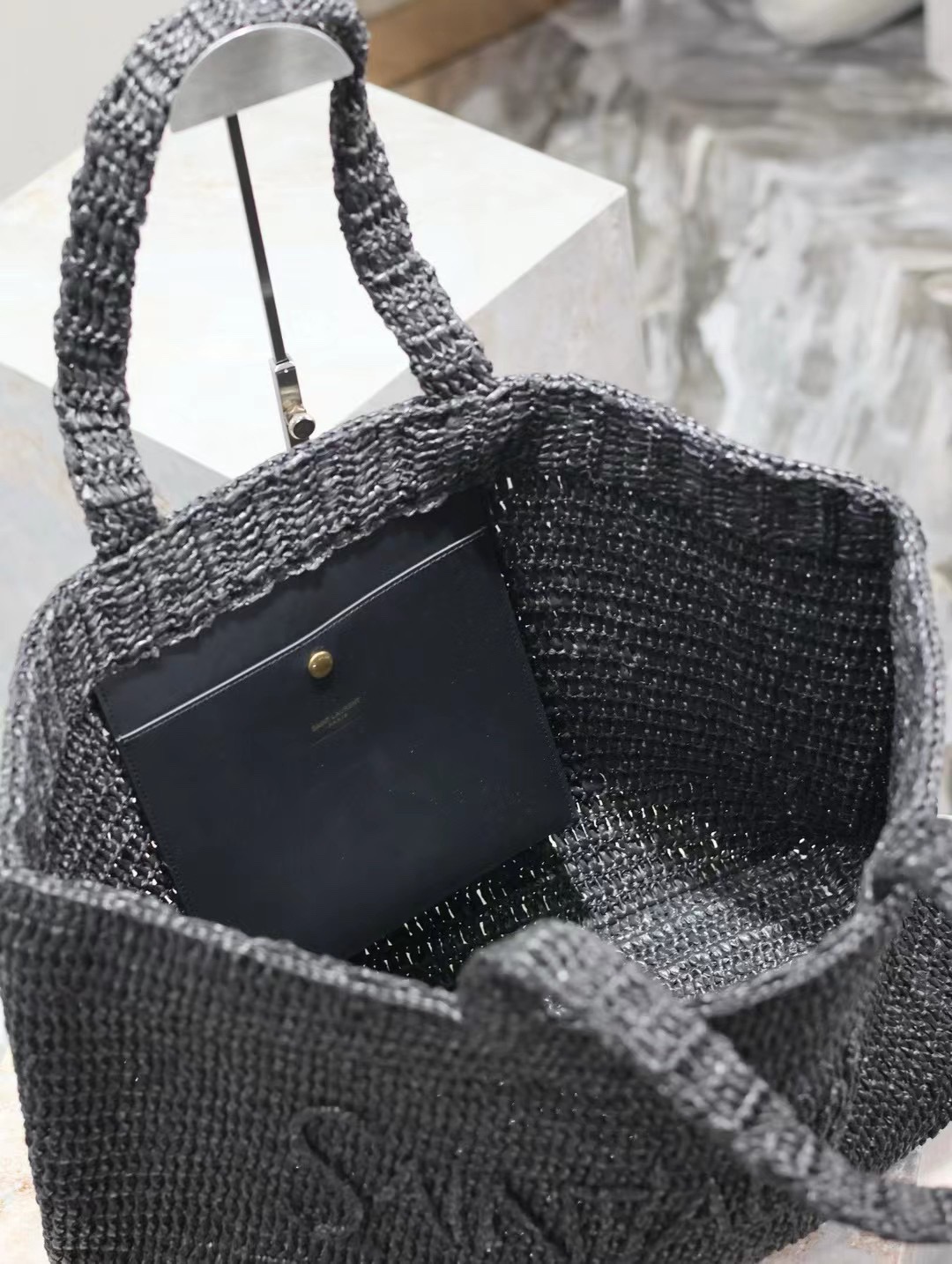 Y51 raffia tote-50*43*17cm