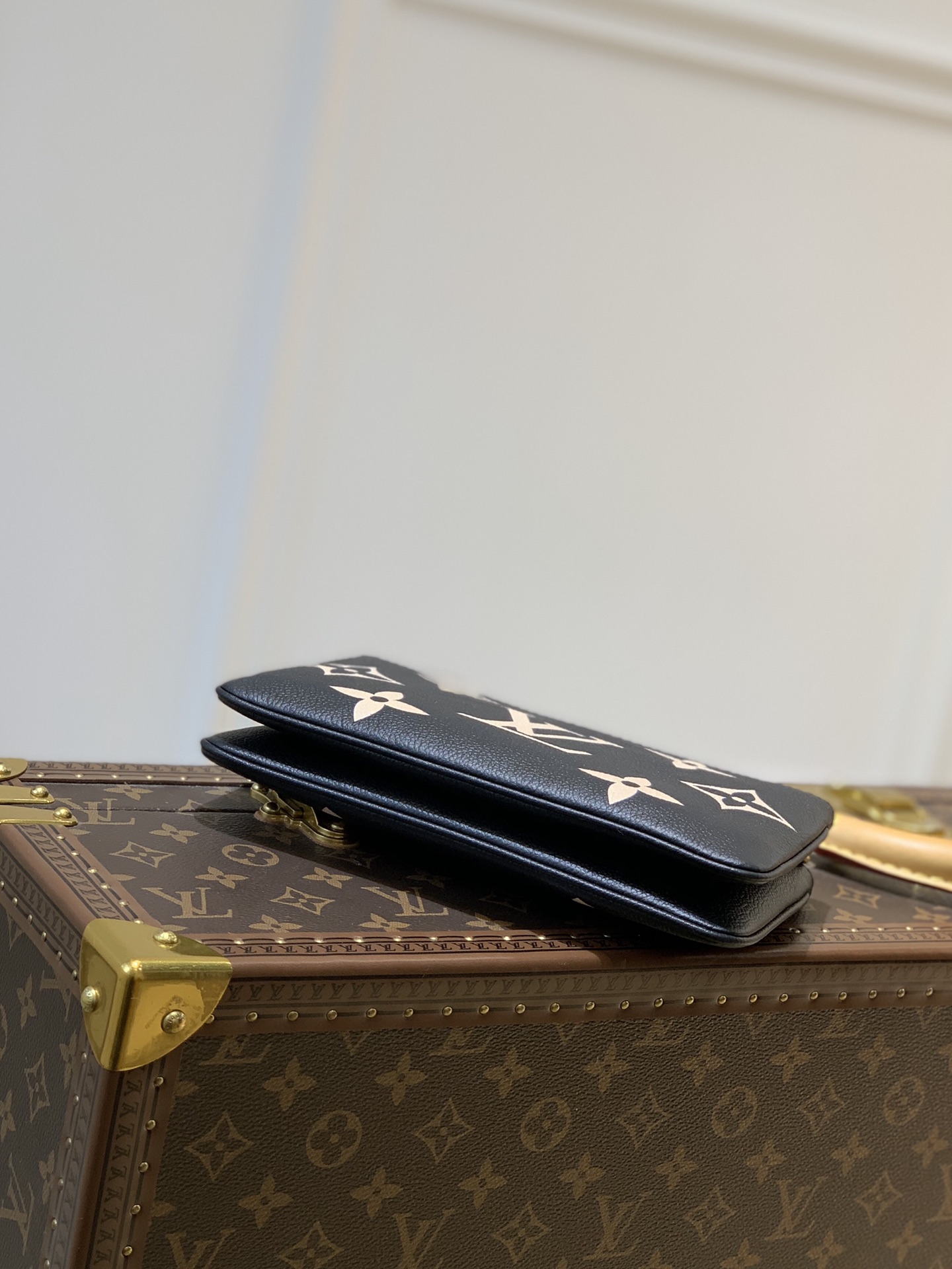 l0*is V*t0n m80084 pochette double zip bag -20*12.5*3cm