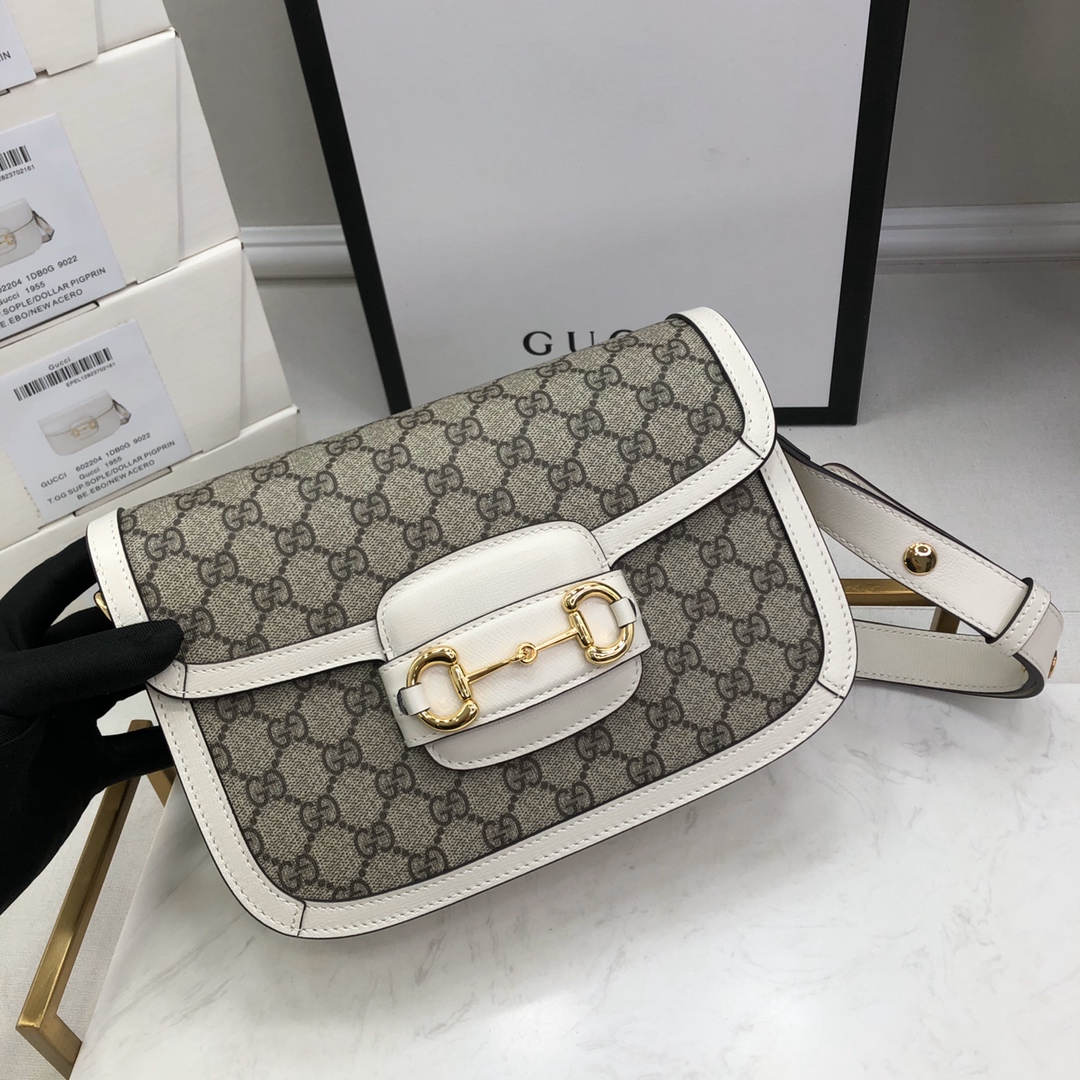 G*u*i 1955 horsebit shoulder bag-25*18*8cm