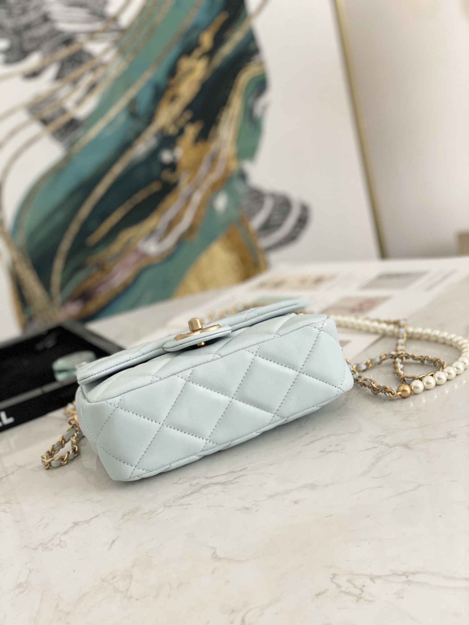 Ch@nel Flap Bag-13*19*6CM