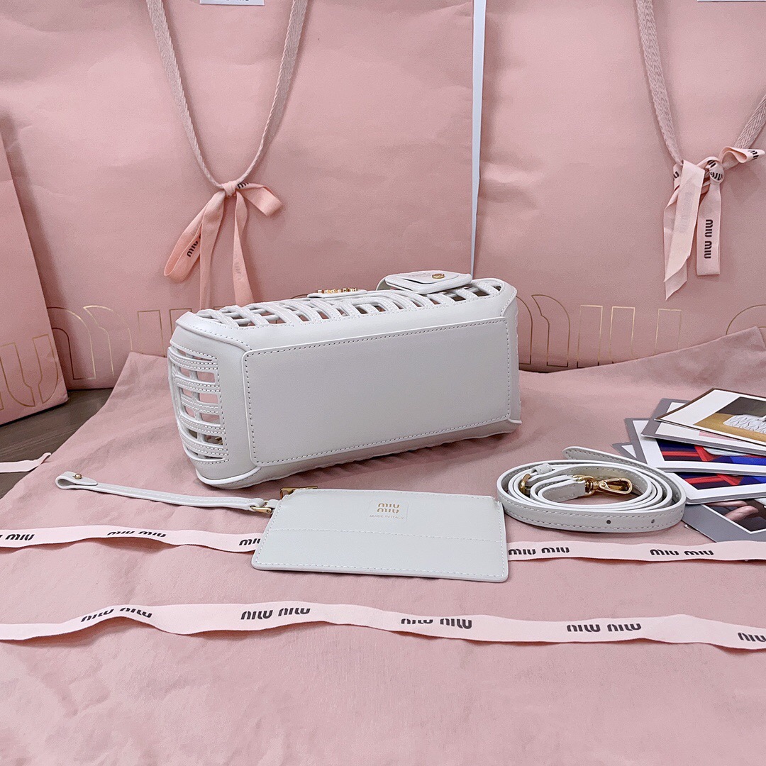 M1um1u leather basket-24*12.5*9cm