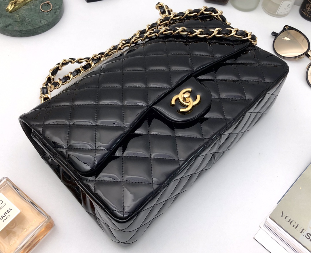 Ch@nel Flap Bag-Gold Hardware-30CM