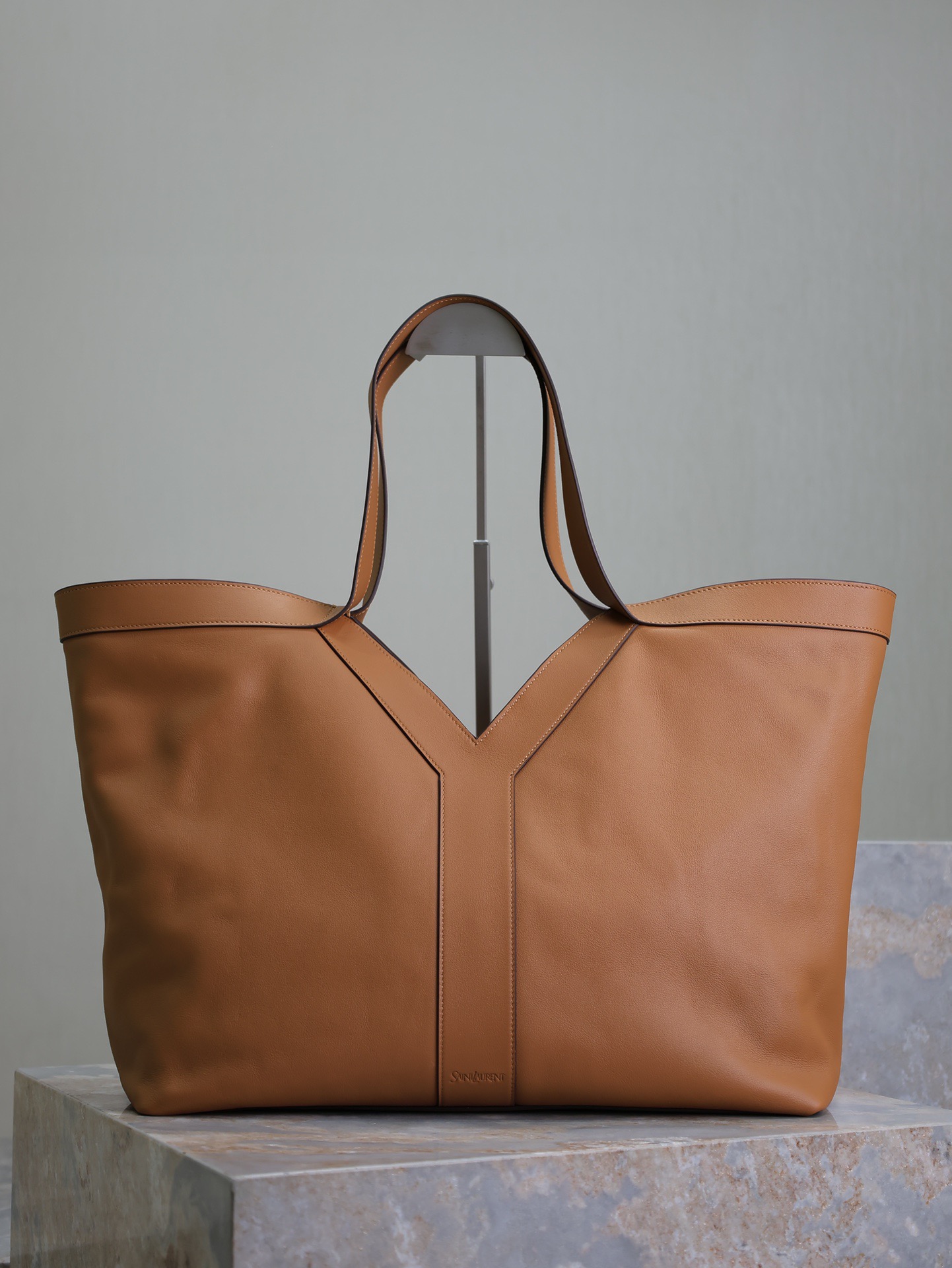 Sa1nt Lau*nt leather y tote 2024-38-50*33*16cm