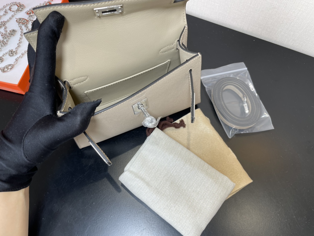 H**mes kelly-gold&silver hardware-19cm