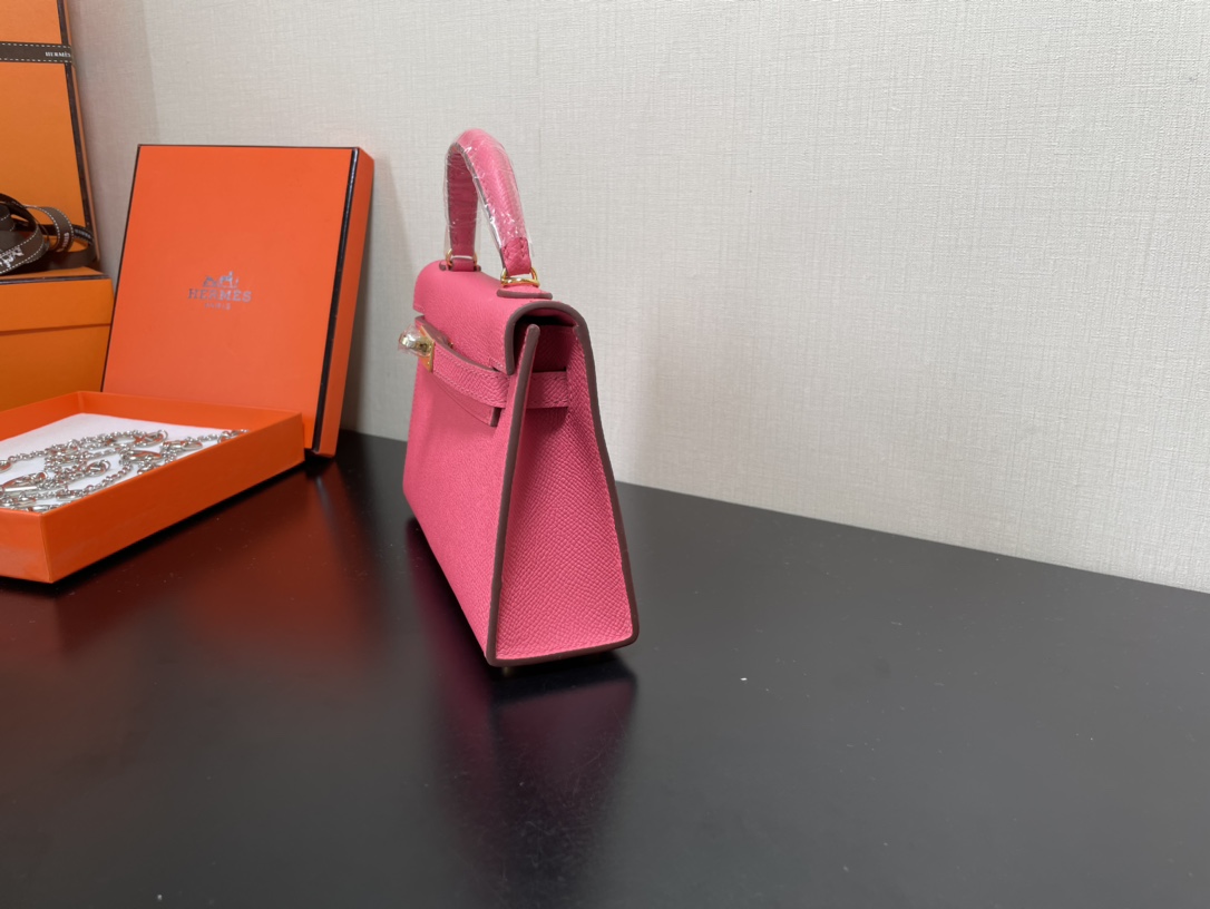 H**mes kelly-gold&silver hardware-19cm