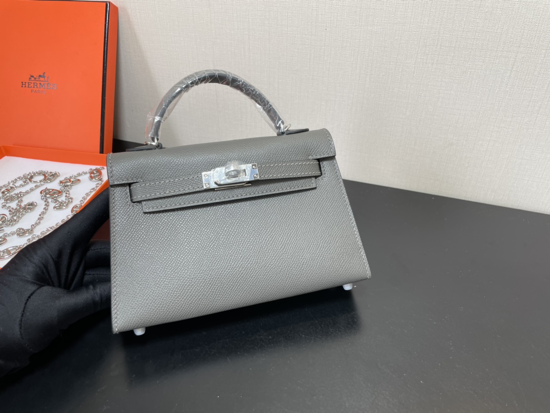 H**mes kelly-gold&silver hardware-19cm