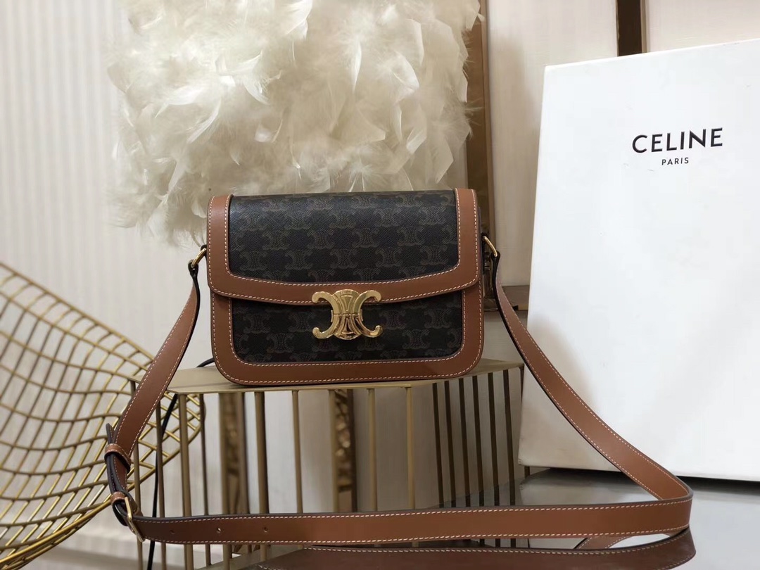 Celin Tambour Box Bag-22*16.5*7CM