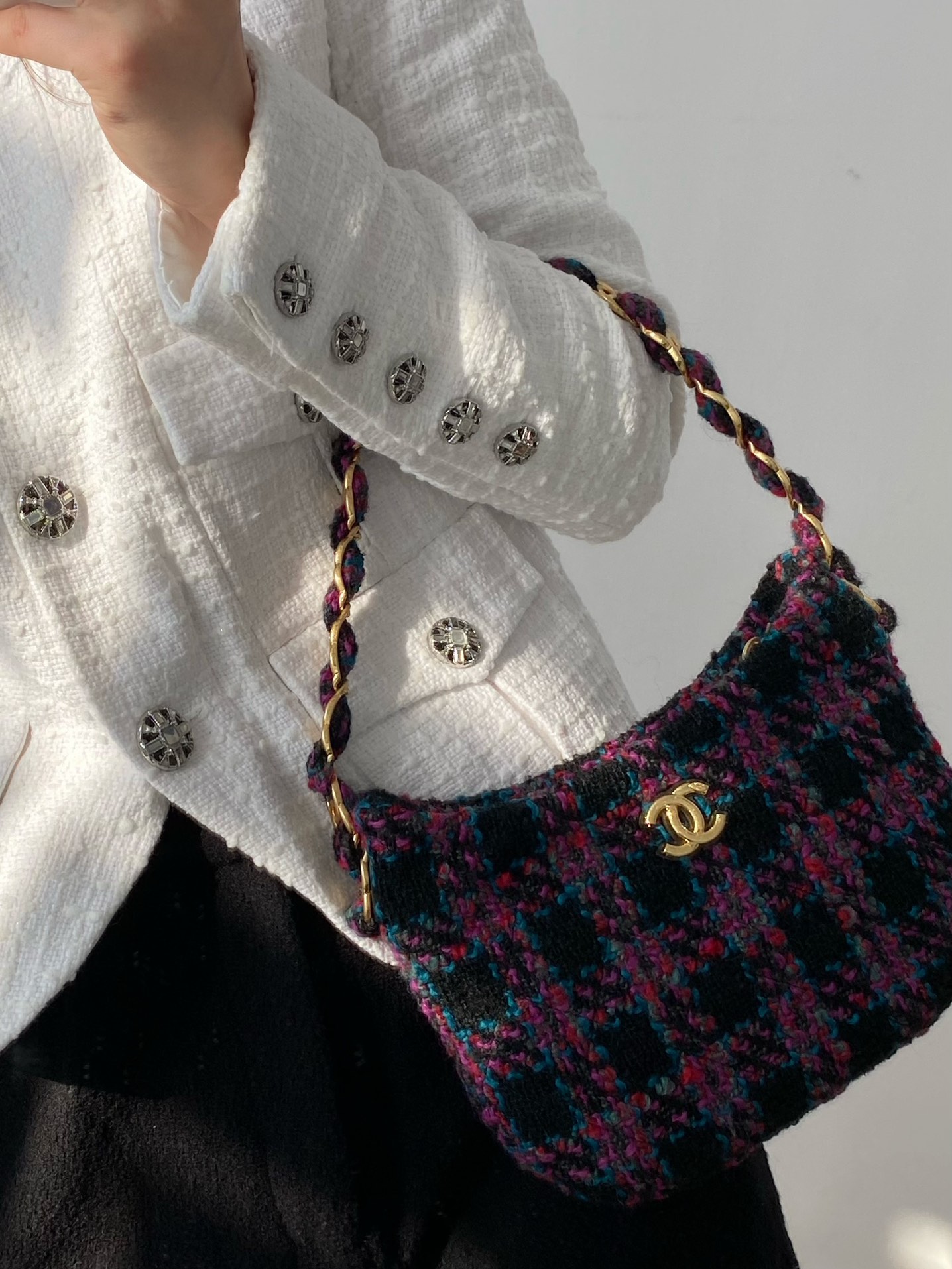 Ch@nel Hobo Handbags-24*17.5*6CM