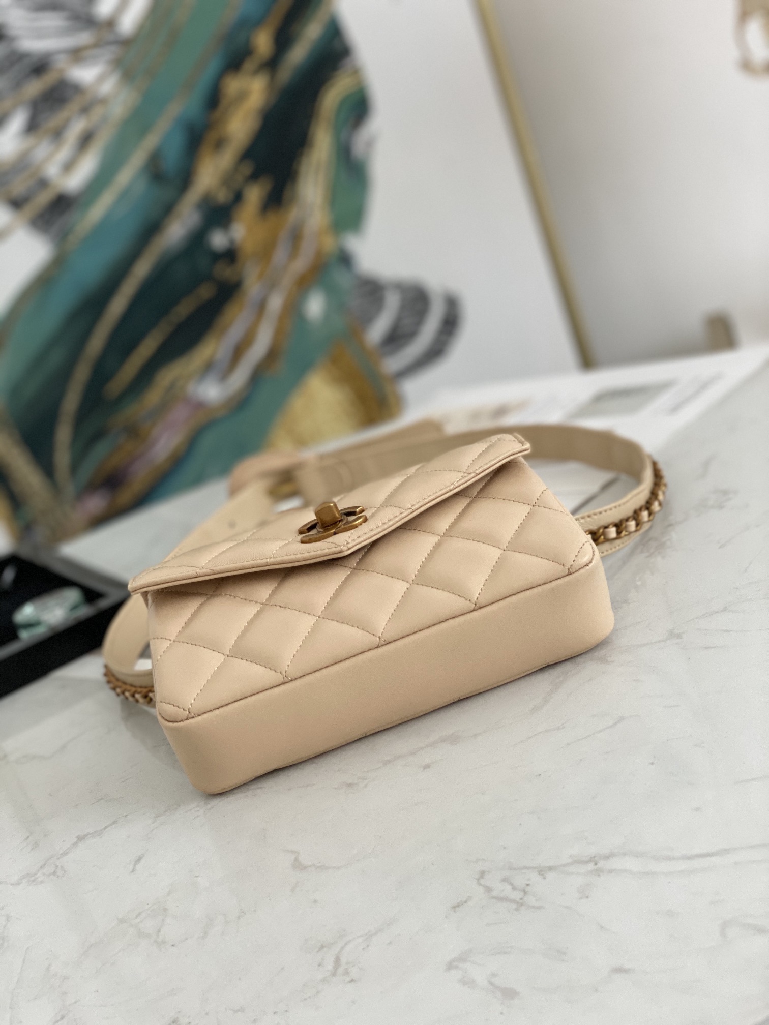 Ch@nel Waist Bag-18*3.5*12CM