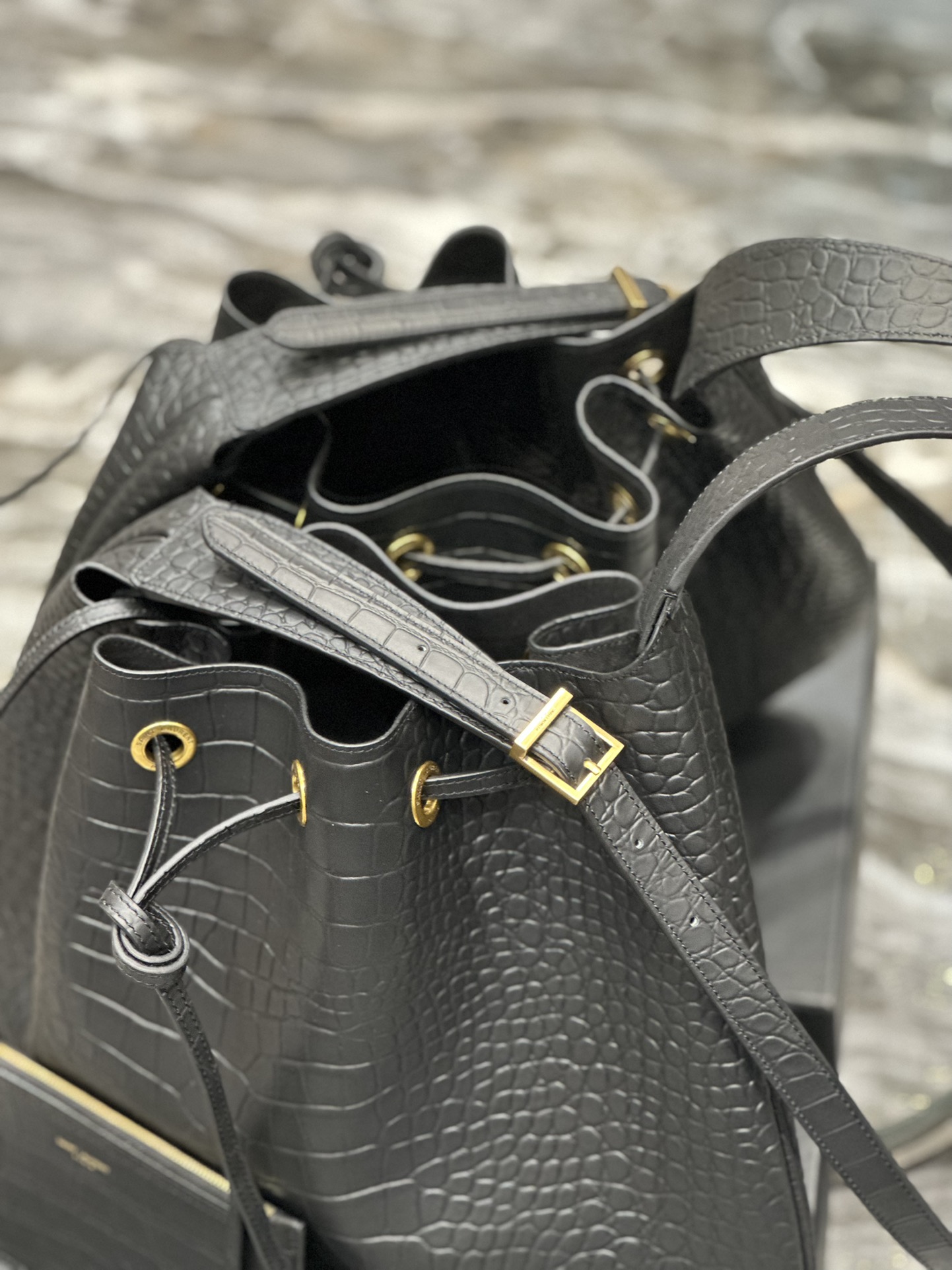 Y*L flat hobo bag-44×33×2.5cm