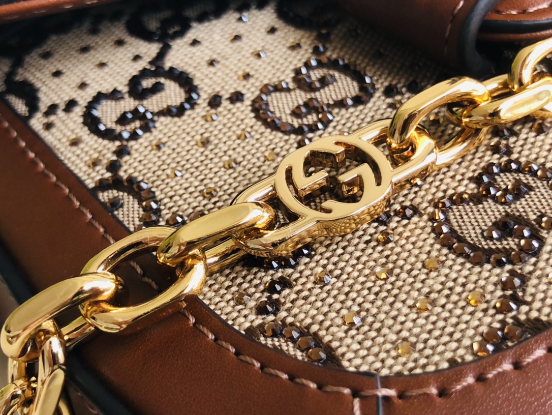 G*u*i 1955 horsebit shoulder bag-20.6*14.4*5.1cm